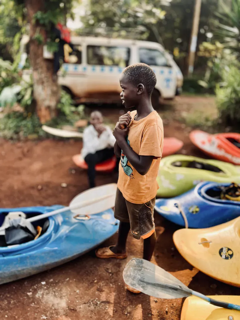 Young paddler
